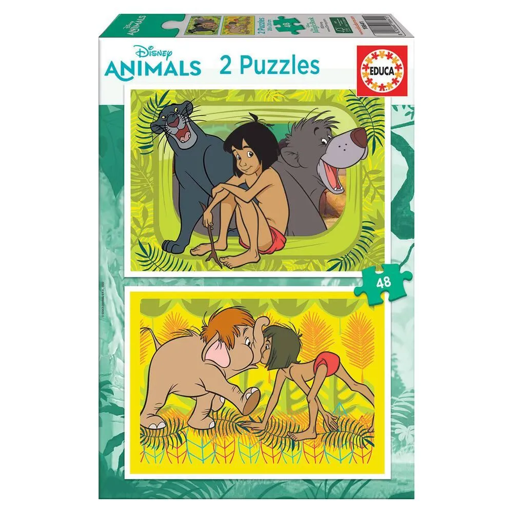 LE LIVRE DE LA JUNGLE - PUZZLE 2 X48 PIECES