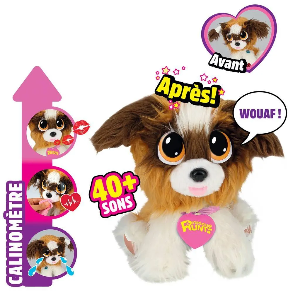 PELUCHE RESCUE RUNTS - LE SAINT BERNARD INTERACTIF