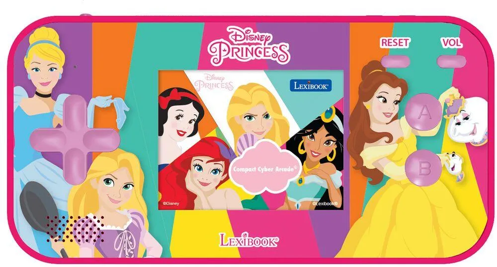 CONSOLE PORTABLE COMPACT CYBER ARCADE® DISNEY PRINCESSES - ECRAN 2.5'' 150 JEUX DONT 10 PRINCESSES
