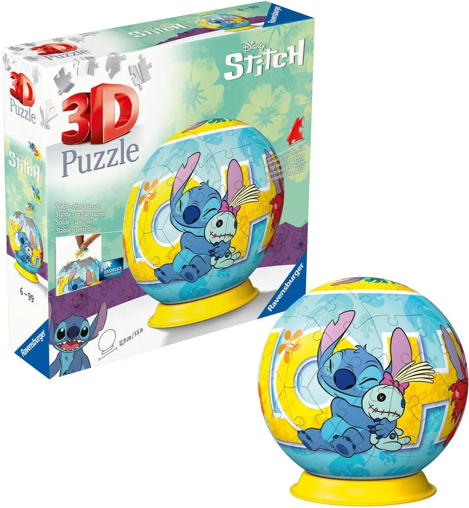 STITCH - PUZZLE 3D BALL - 72 PIECES