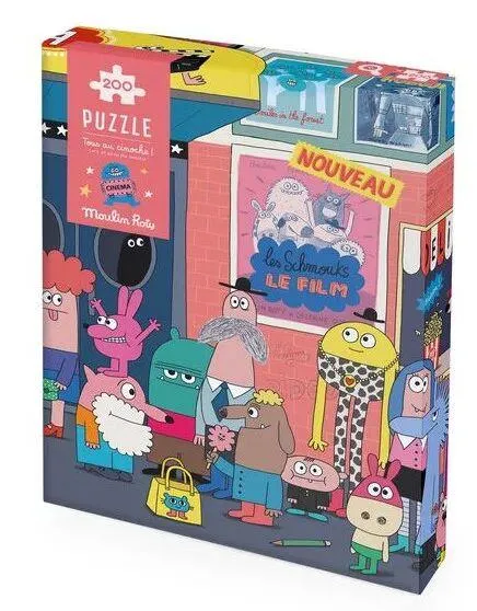 LES SCHMOUKS - PUZZLE TOUS AU CINOCHE ! 200 PIECES