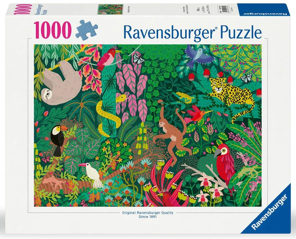 PUZZLE 1000 PIECES FORET TROPICALE MAGIQUE