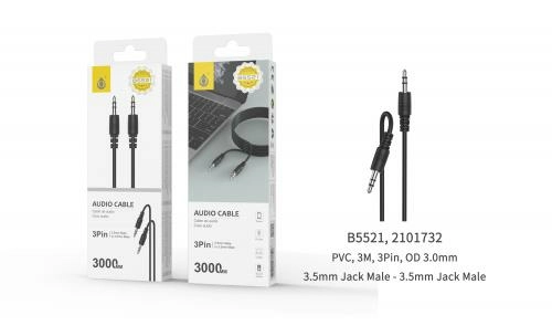 Câble jack vers jack 3 mètres - noir