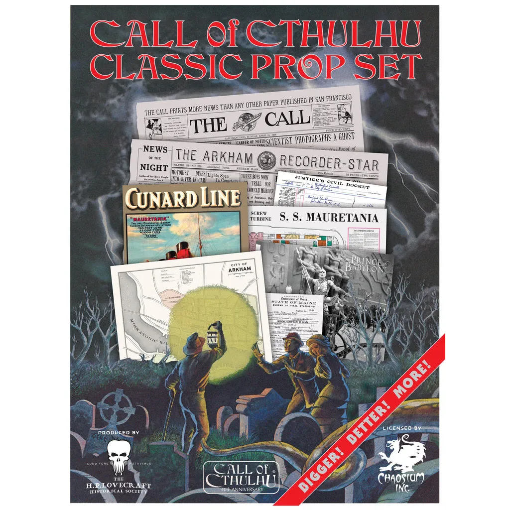 Call of Cthulhu Classic Gamer Prop Set