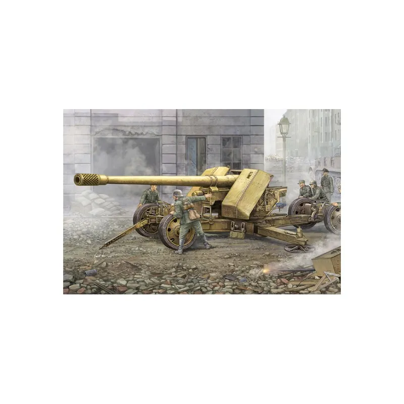 Canon allemand 12,8cm. Kanone 43 bzw.44. TRUMPETER 02317