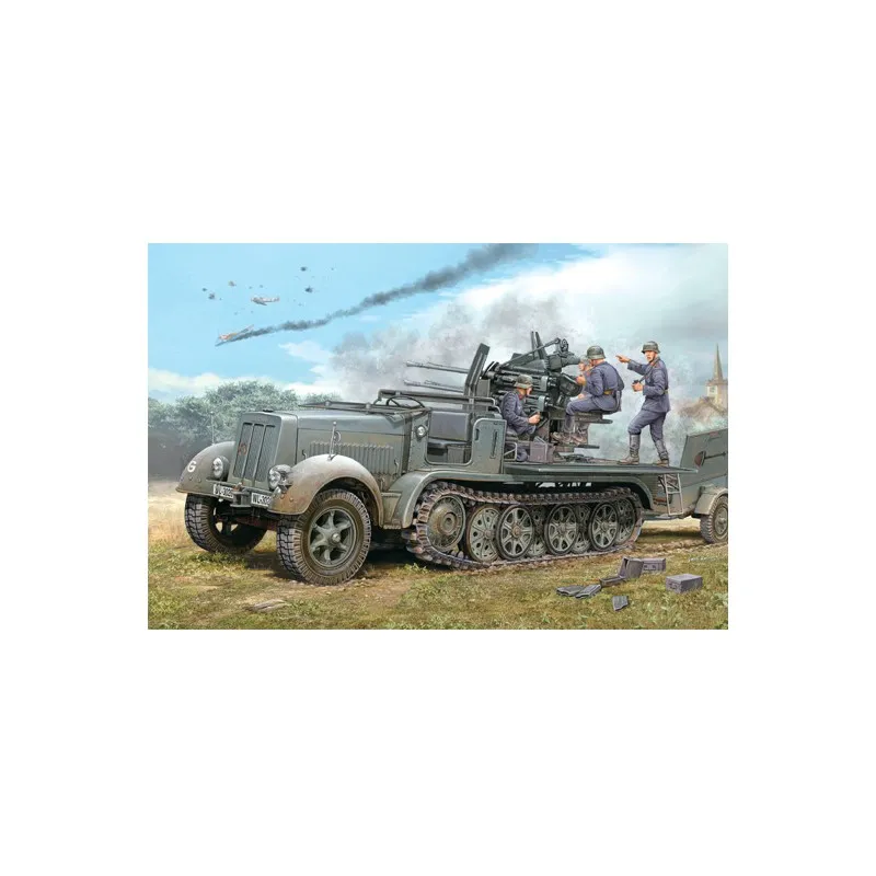 Canon Flakvierling 38 en Sd.Kfz.7/1 TRUMPETER 01523
