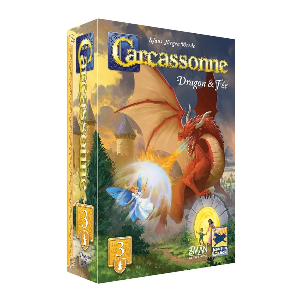 Carcassonne - Dragon et Fée- Ext 3 (Nouvelle Edition)