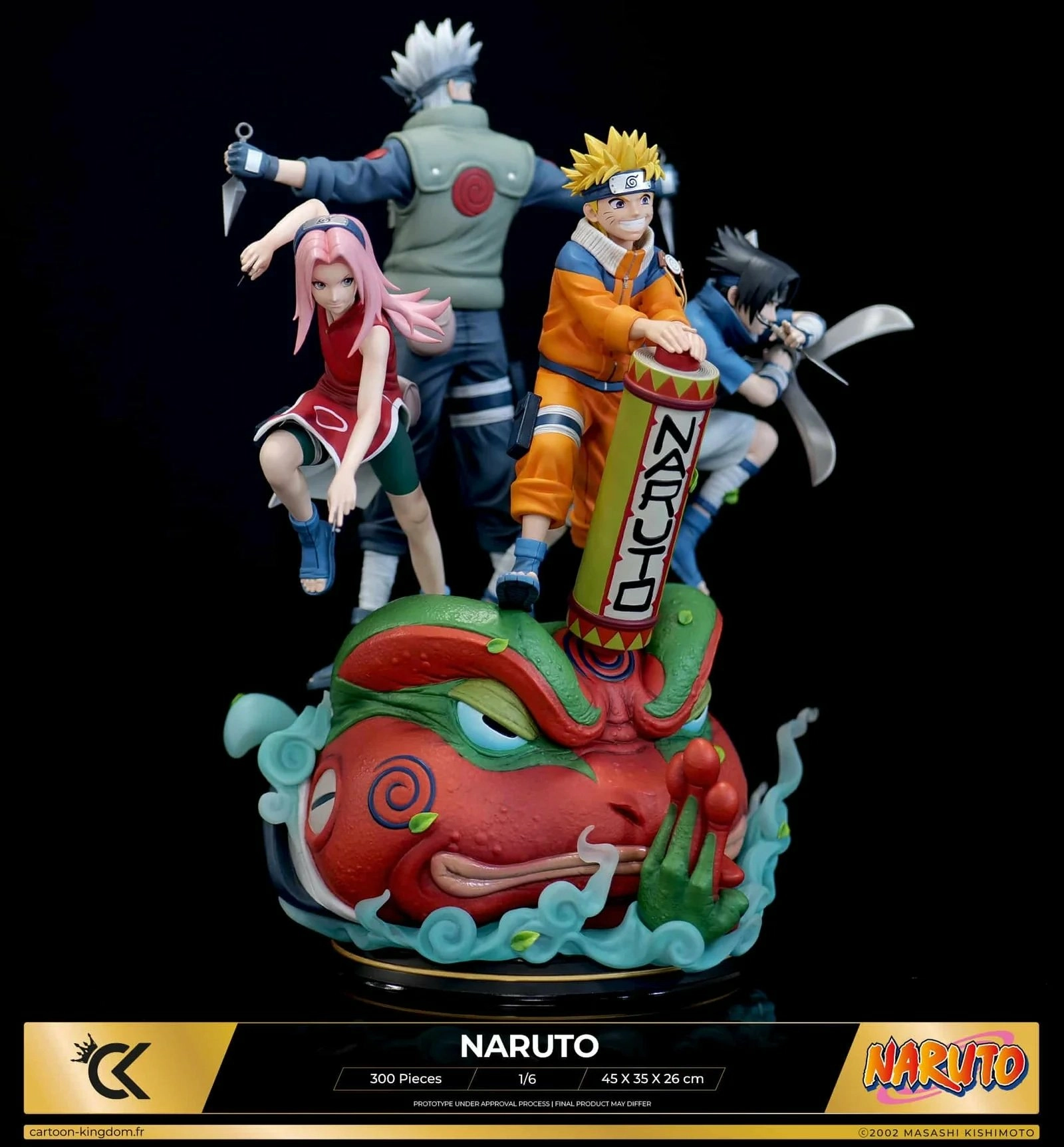 Cartoon kingdom - 1:6 statues - naruto "team 7" statue 45cm