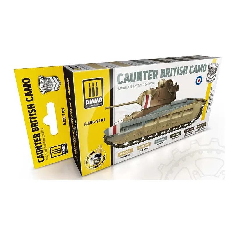 Camouflage britannique caunter. AMMO MIG JIMENEZ 7181