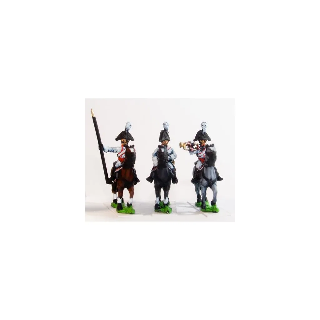 Cavalry: Command: Cuirassier Officer, Standard Bearer & Drummer