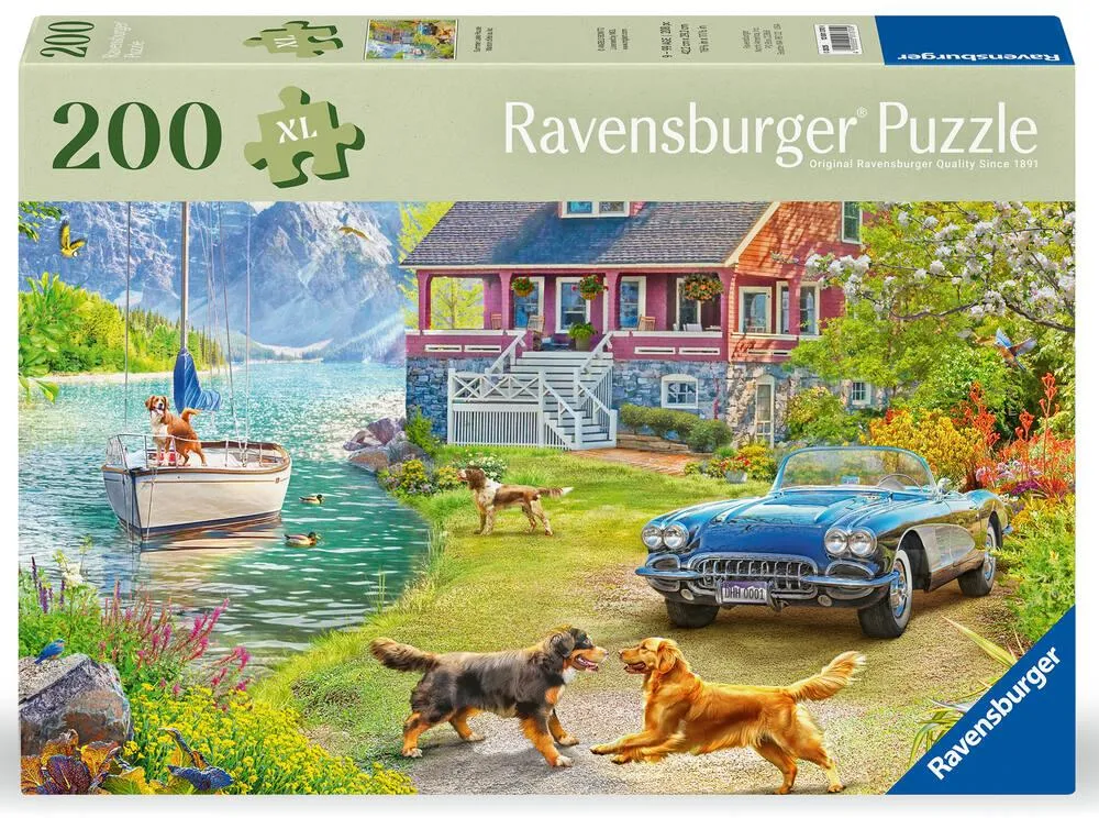 BIEN ETRE ET PUZZLE 200 PIECES MAISON D'ETE AU LAC