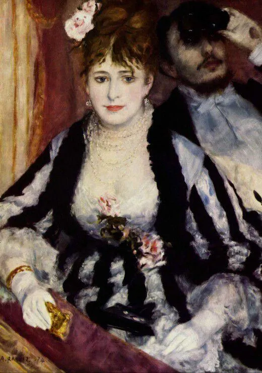 AUGUSTE RENOIR : LA LOGE, 1874