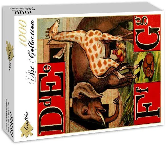 MCLOUGHLIN BROS : L'ALPHABET DE L'ARCHE DE NOE , 1868 - DEFG