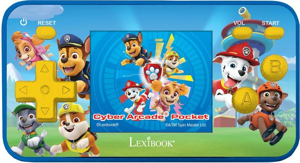 CONSOLE DE JEUX PORTABLE  PAT PATROUILLE CYBER ARCADE® POCKET - ECRAN COULEUR 1.8'' (4,5 CM) 150 JEUX DONT 10 JEUX PAT PATROUILLE EXCLUSIFS