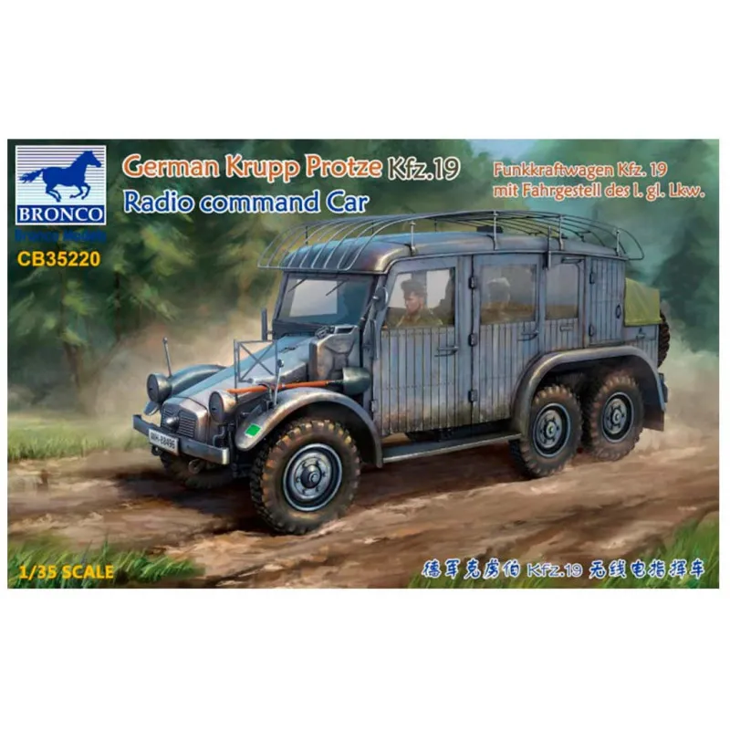 central de téléphonie mobile allemand Krupp Protze Kfz.19. BRONCO MODELS CB35220