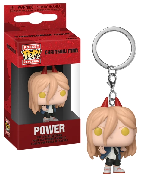 Chainsaw man présentoir porte-clés pocket pop! power 4 cm (12)