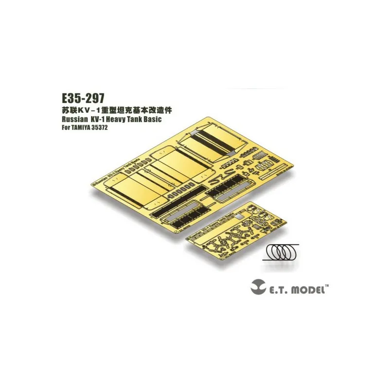 Photogravure : Char lourd russe KV-1 - Set de base. E.T. MODEL E35-297