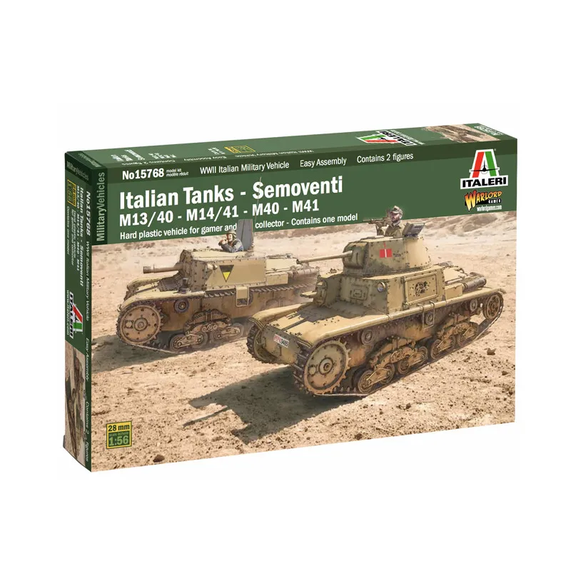 Chars italiens : M13/40, M14/41, M40 ou M41. ITALERI 15768