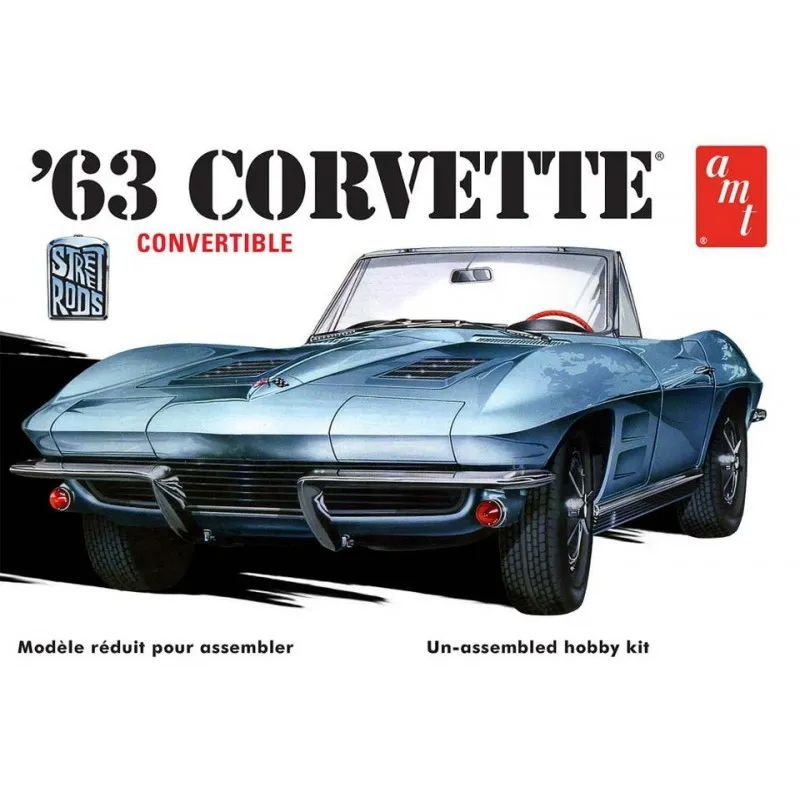 Chevrolet Corvette cabriolet, 1963. AMT 1335
