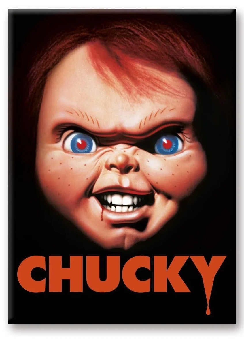 Chucky - face - aimant 6.3x8.9cm