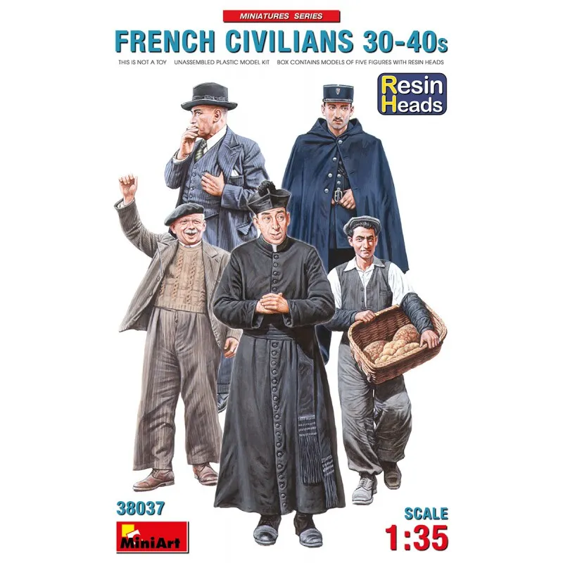 Civils français. Les années 30-40. MINIART 38037