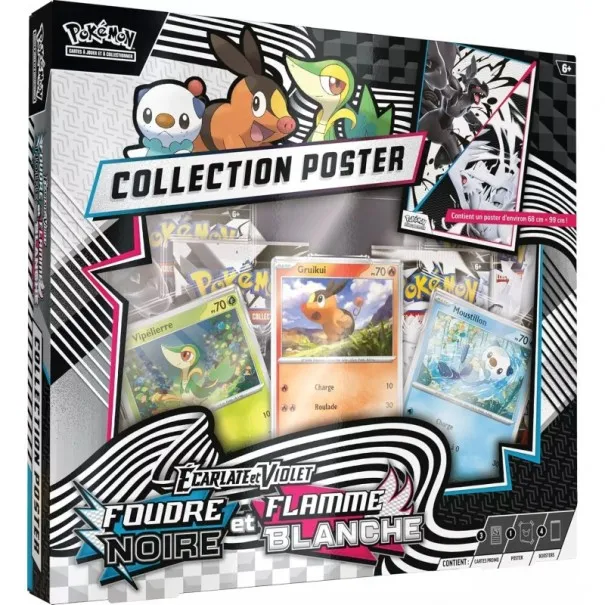 Coffret Poster Foudre Noire & Flamme Blanche Pokémon