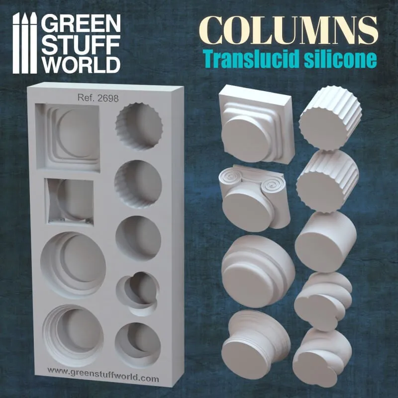 Colonnes de moule en silicone. GREEN STUFF WORLD 500584