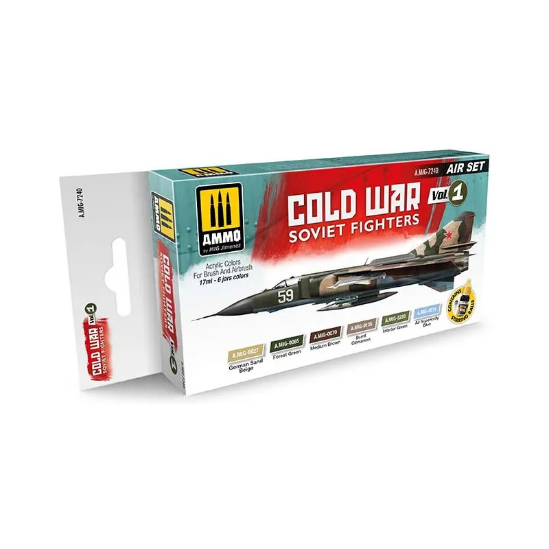 Chasseur soviétique pendant la guerre froide. (Vol.1). AMMO MIG JIMENEZ 7240