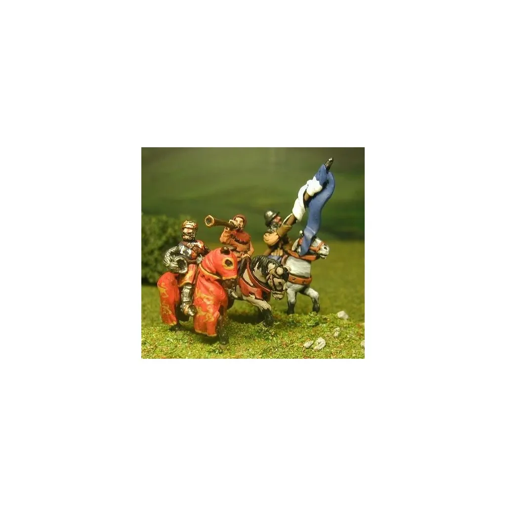 Command pack: Mounted King, Standard Bearer and Herald 1300-1360