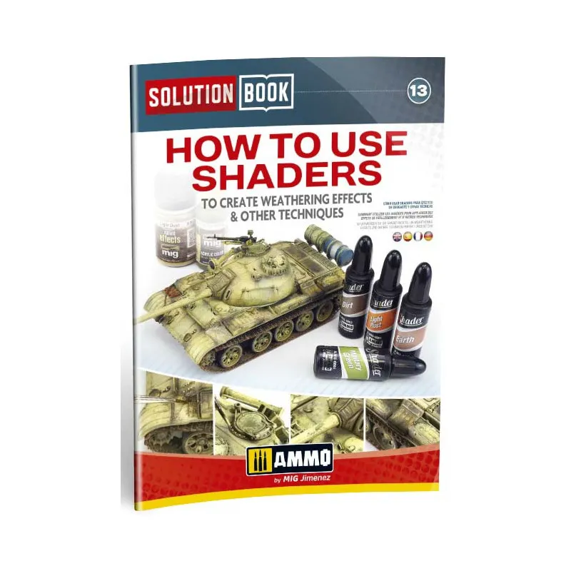 Comment utiliser les shaders pour créer des effets de vieillissement et d’autres techniques. Livre de solutions. AMMO MIG JIMENEZ 6524