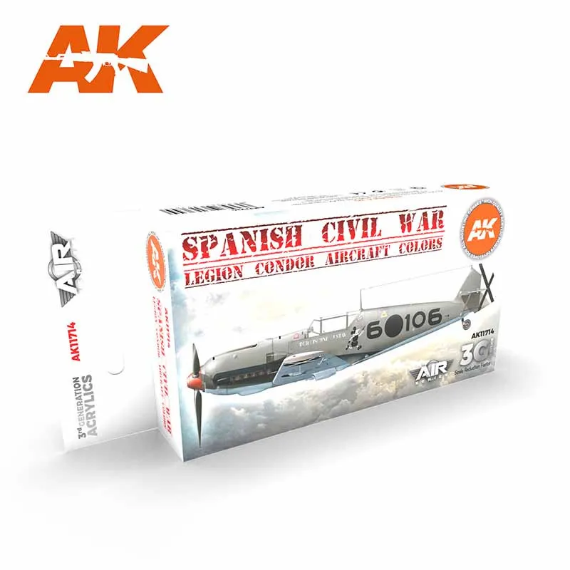 Guerre civile espagnole. Couleurs de l’avion Condor Legion. AK INTERACTIVE AK11714