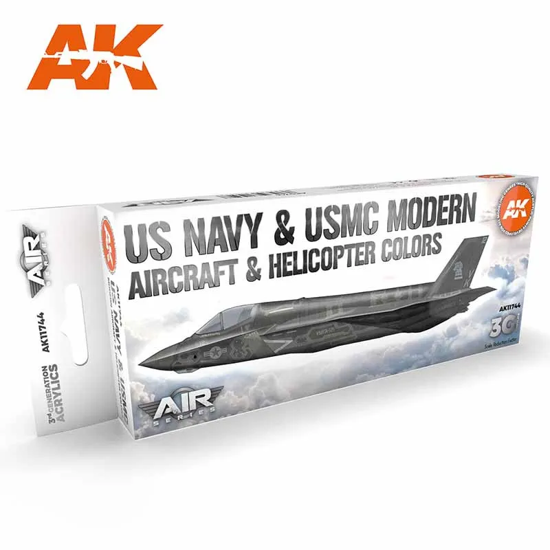 Couleurs des avions et hélicoptères modernes de l’US Navy et de l’USMC. AK INTERACTIVE AK11744
