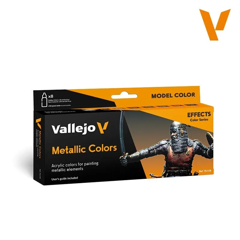 Couleurs métalliques. VALLEJO 70118