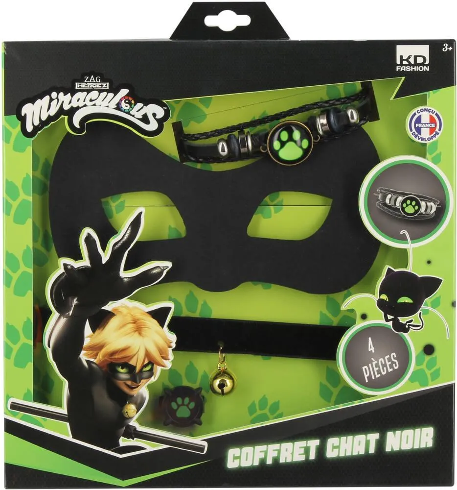 MIRACULOUS -  KD FASHION - COFFRET MASQUE CHAT NOIR -