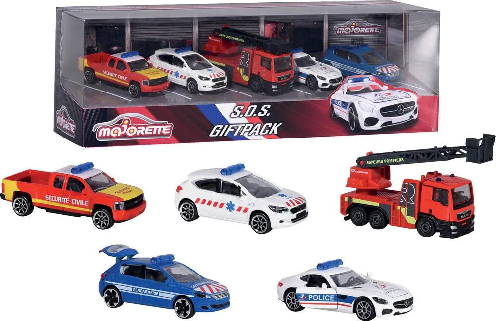 COFFRET 5 VEHICULES SOS GIFTPACK