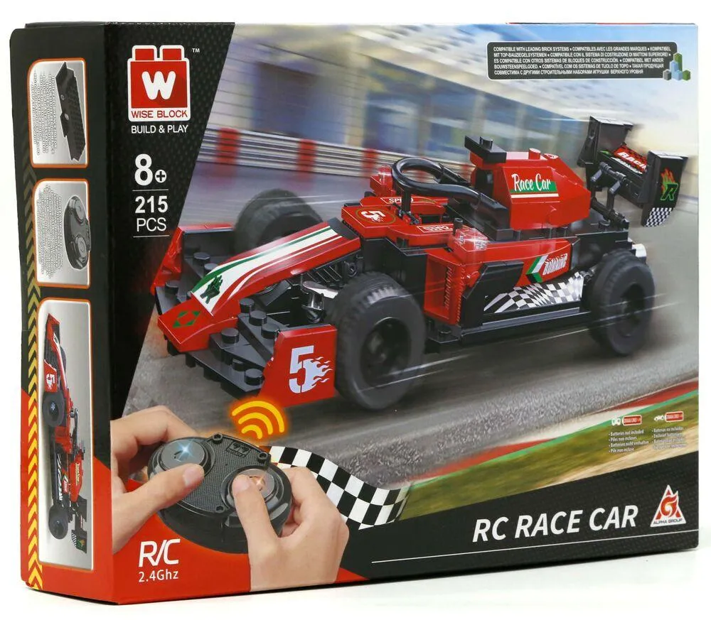WISE BLOCK - VOITURE RACE CAR RADIOCOMMANDEE ROUGE