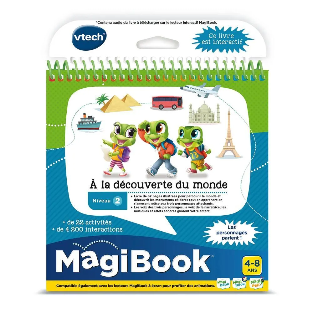 LIVRE MAGIBOOK - A LA DECOUVERTE DU MONDE