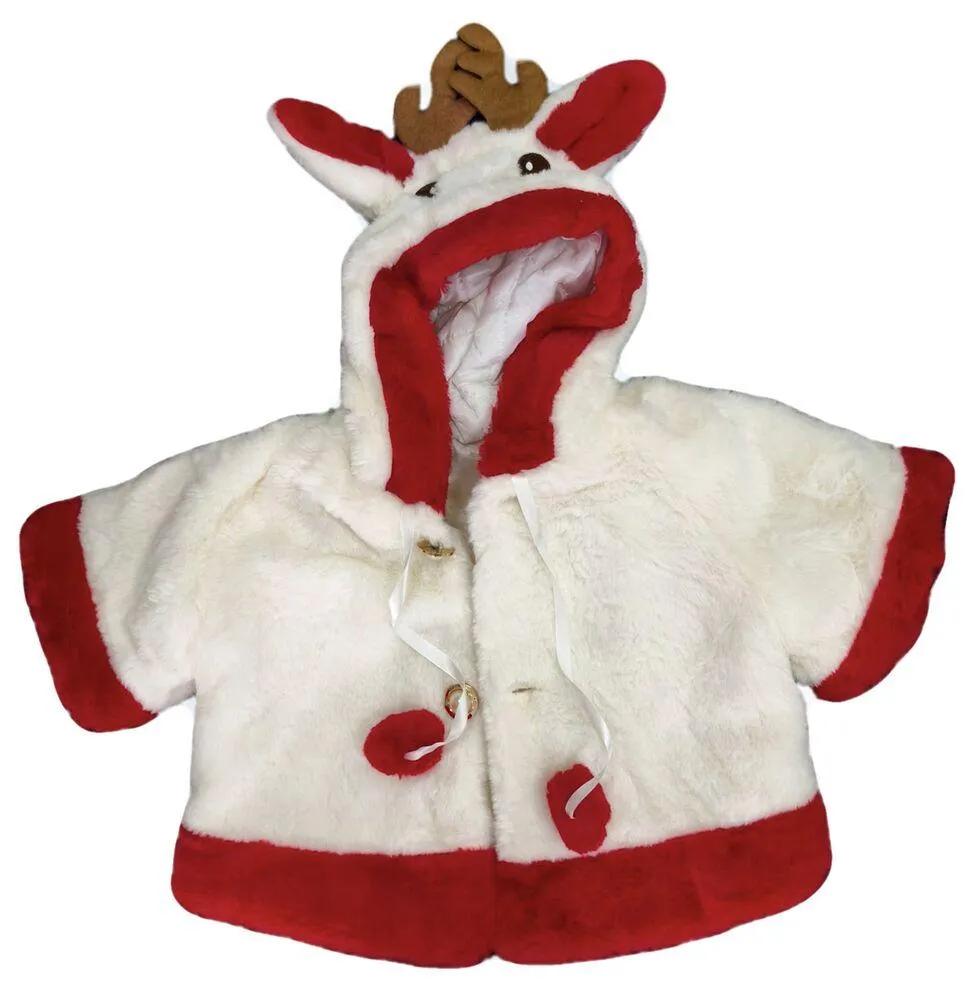 VESTE NOEL BEBE BLANCHE TAILLE  2-3 ANS