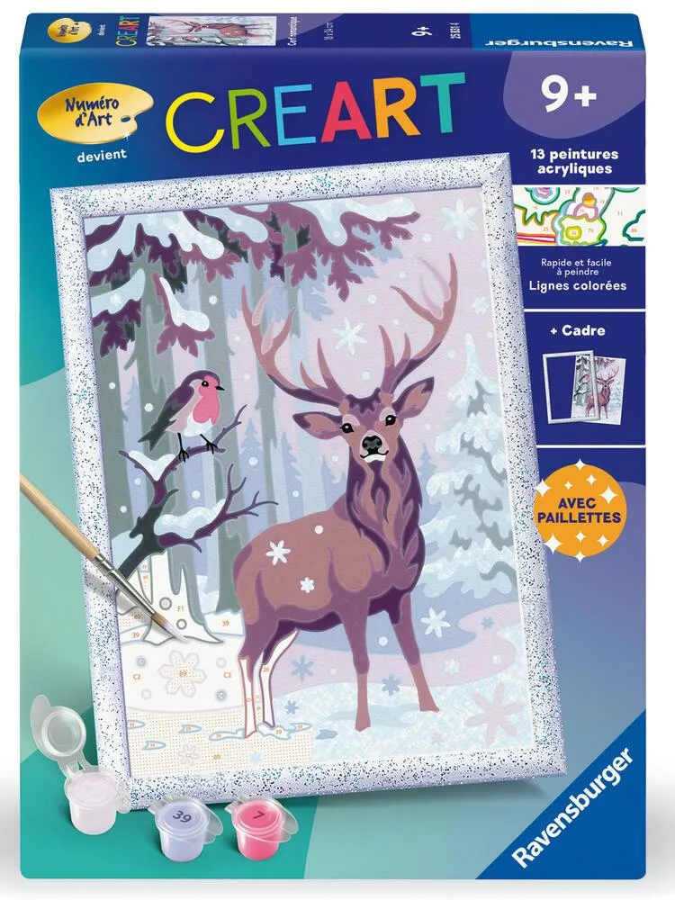 CREART KIDS  18X24CM  CERF ROMANTIQUE