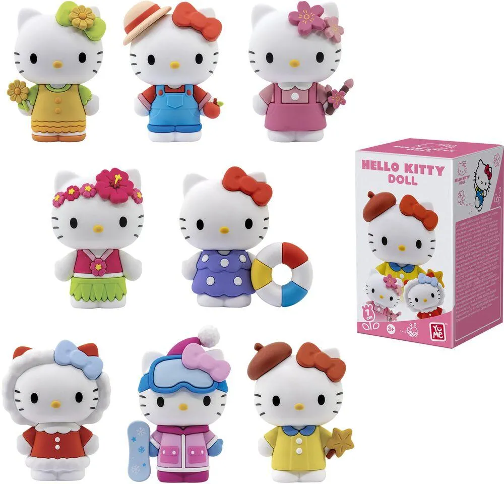 HELLO KITTY YUME POUPEE 7CM SERIE QUATRE SAISONS