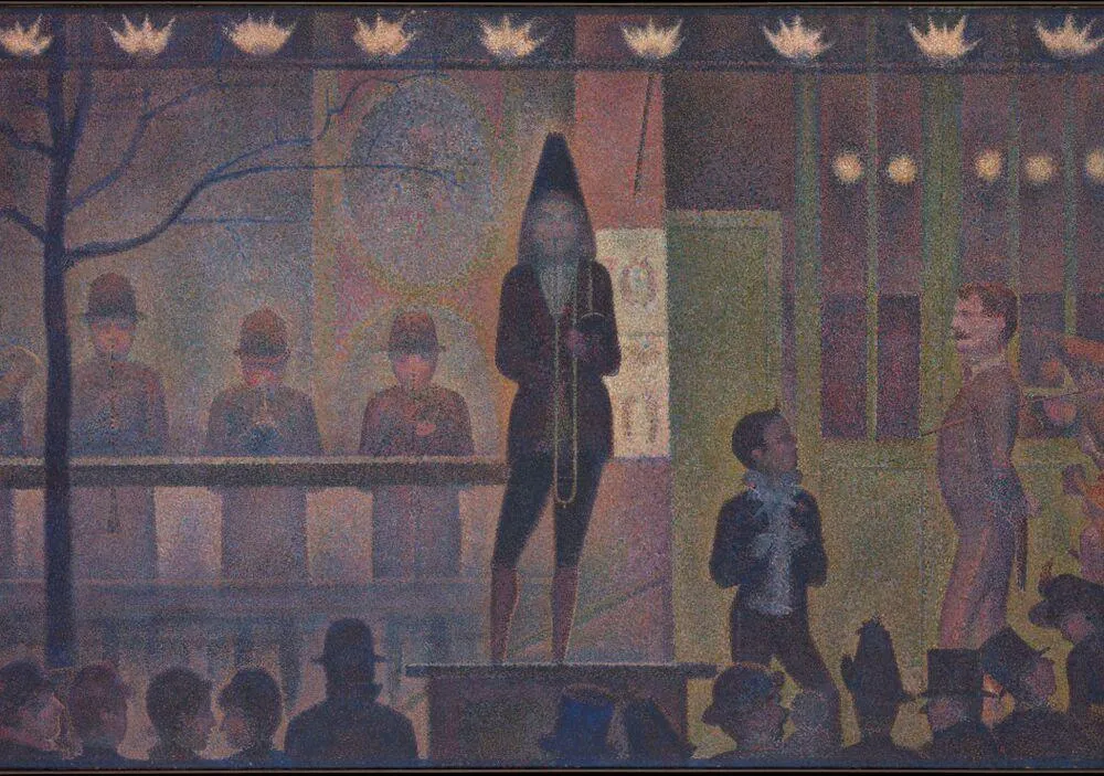 GEORGES SEURAT : LA PARADE DE CIRQUE, 1888