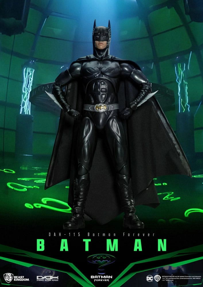 Dc comics figurine dynamic action heroes 1/9 batman (batman forever) 21 cm
