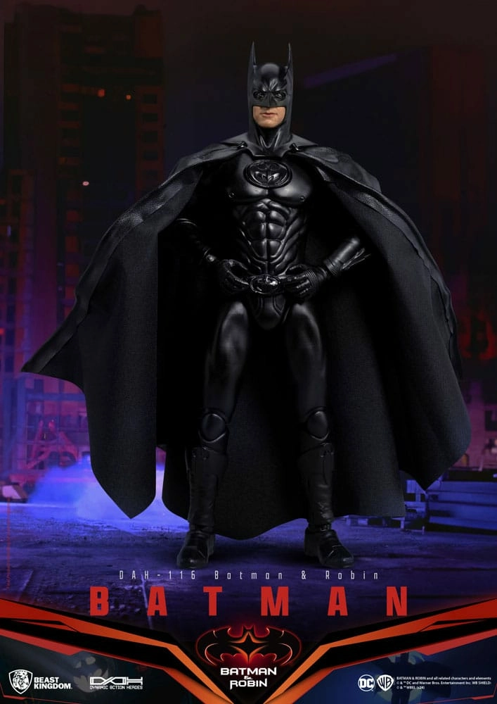 Dc comics figurine dynamic action heroes 1/9 batman (batman & robin) 21 cm