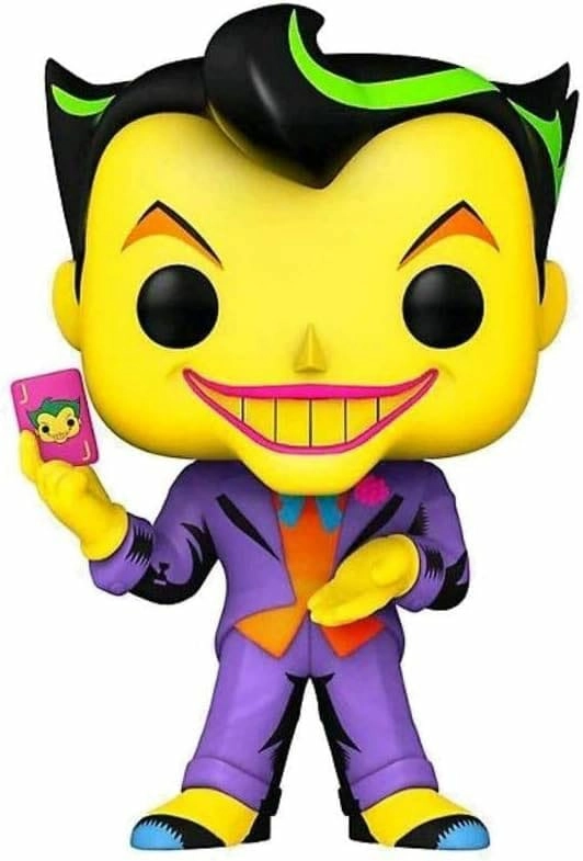 Dc comics pop! heroes vinyl figurine joker (black light) 9 cm