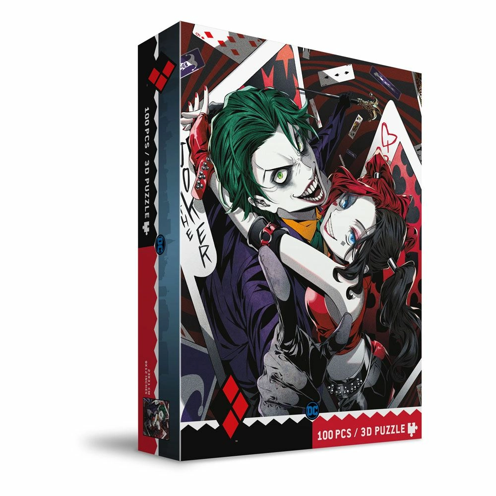 Dc comics puzzle effet 3d the joker & harley quinn manga (100 pièces )