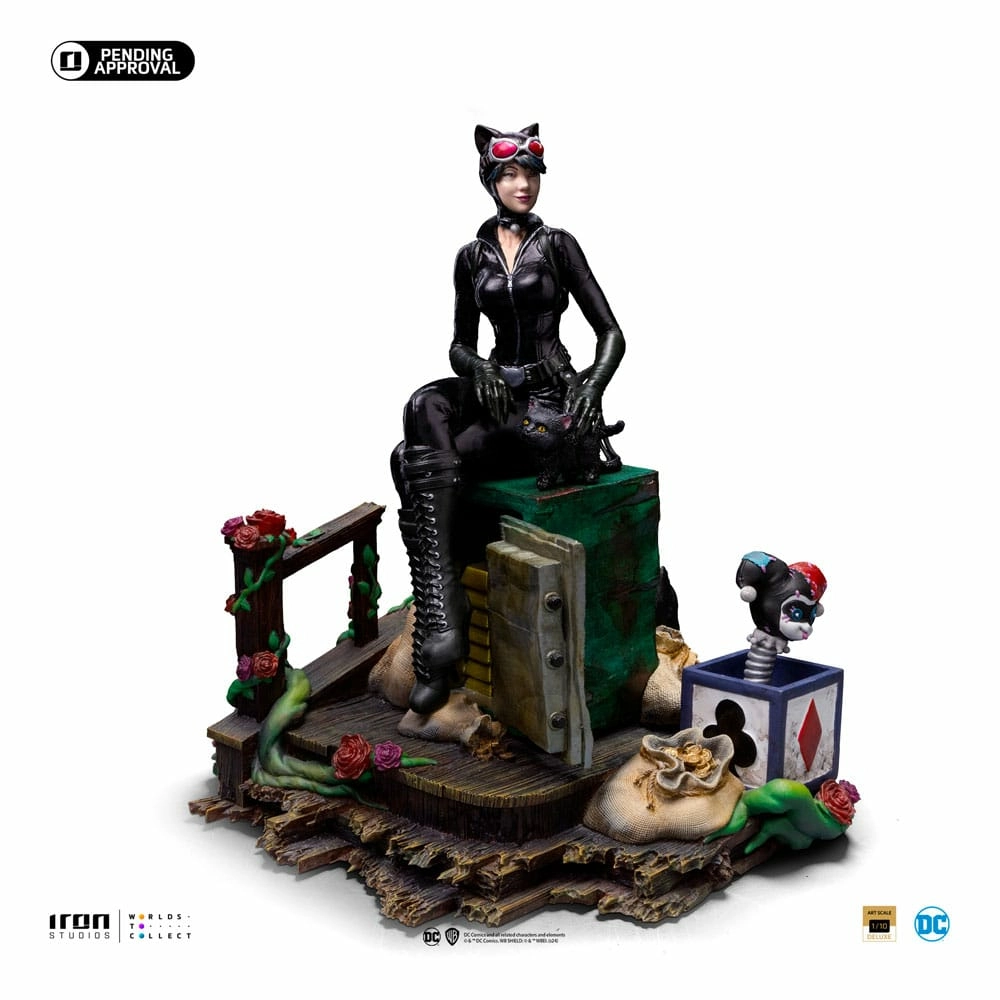 Dc comics statuette 1/10 deluxe art scale catwoman (gotham city sirens) 21 cm