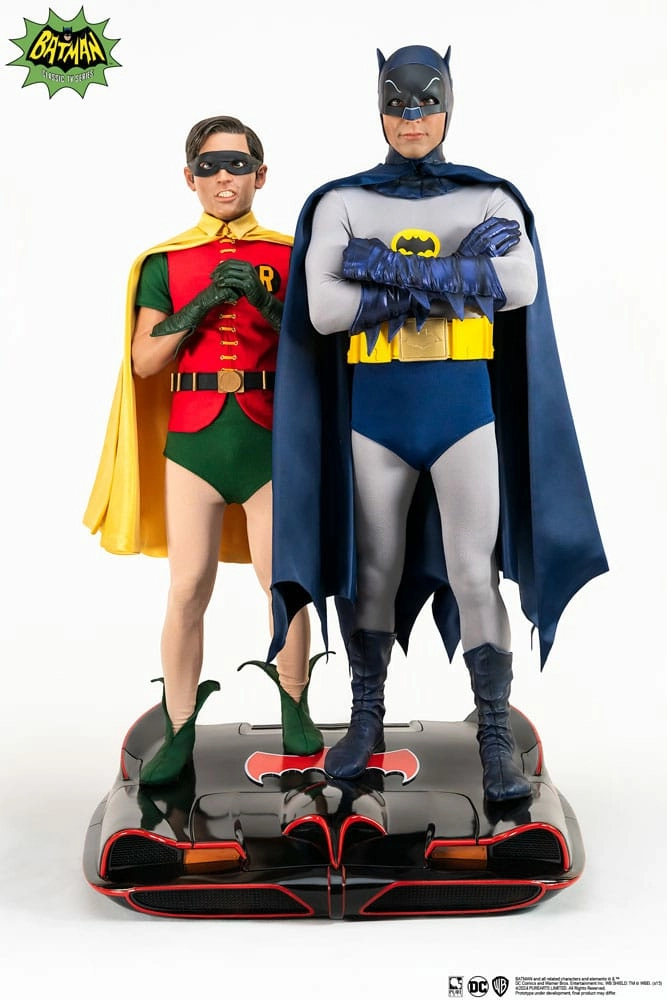 Dc comics statuette 1/4 diorama batman & robin 1966 52 cm