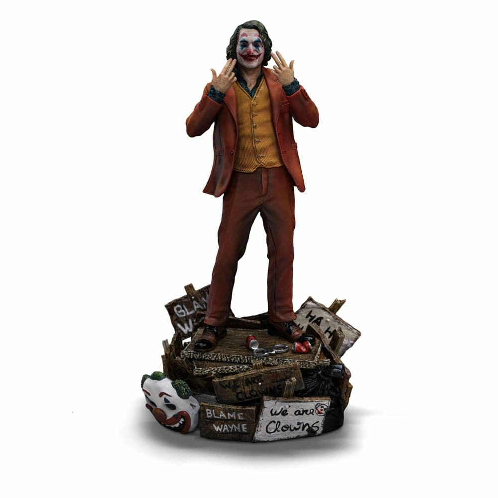 Dc comics statuette art scale deluxe 1/10 joker (arthur fleck) 19 cm