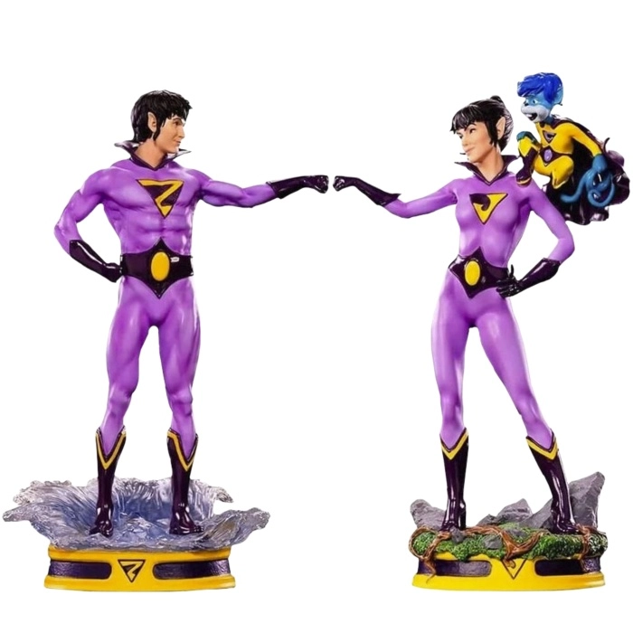 Dc comics statuettes 1/10 art scale wonder twins 20 - 21 cm