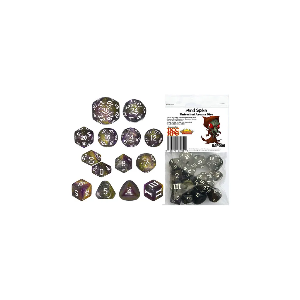 DCC - Mind Spike Unleashed Arcana Dice Set